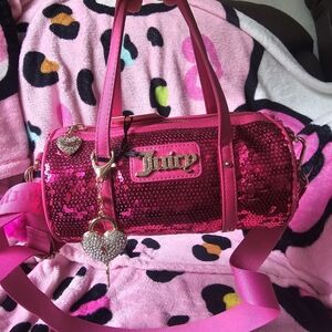 Pretty juicy couture bag covered in pink sequins